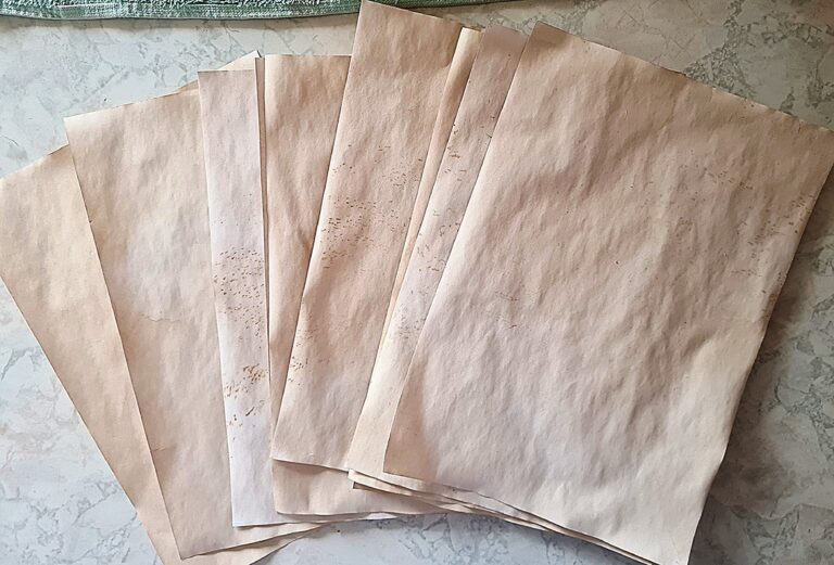 Coffee and Tea Staining Paper