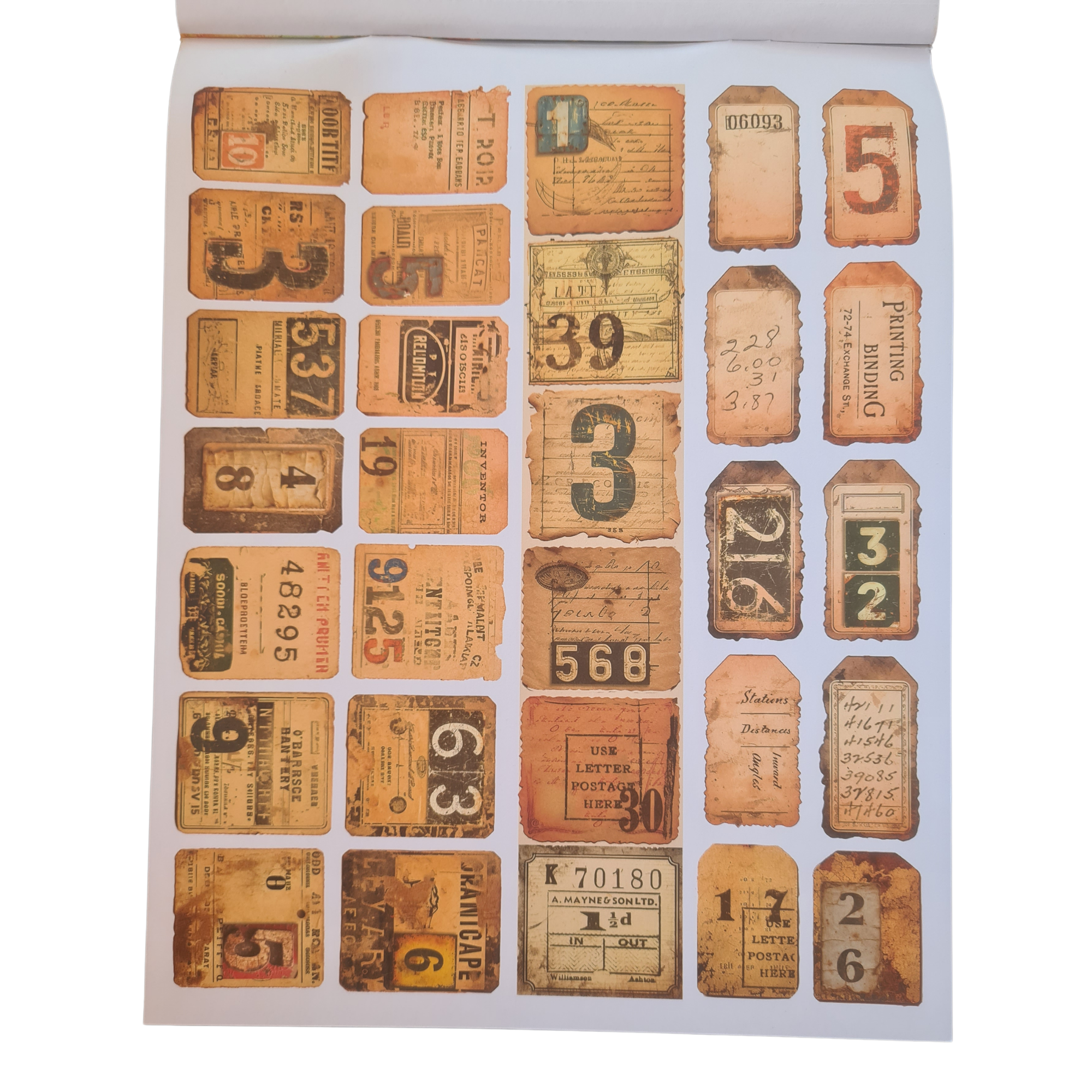 Past Time Mixed Media Book, Steampunk, Grunge, 50 double sided Pages - Image 3