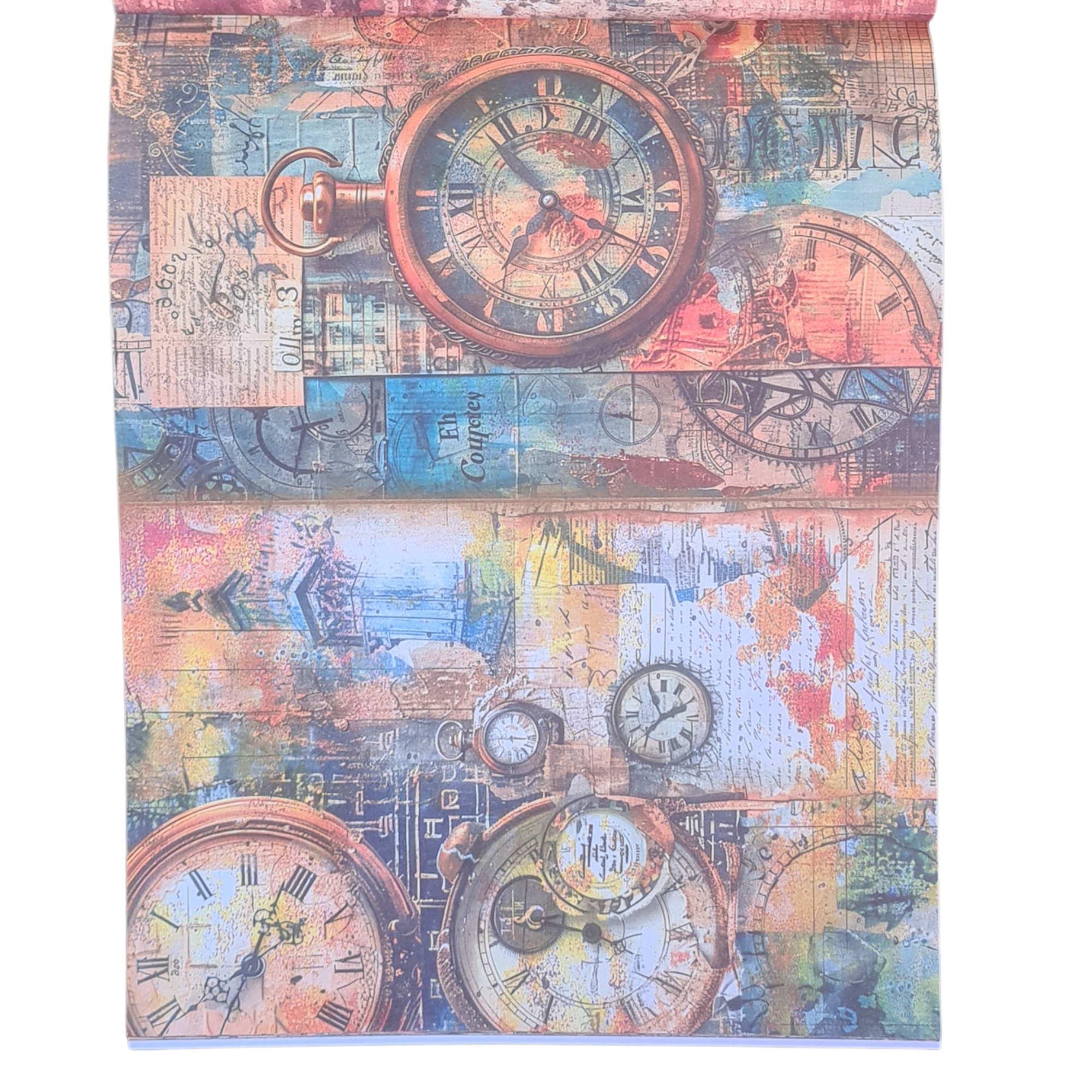 Past Time Mixed Media Book, Steampunk, Grunge, 50 double sided Pages - Image 38