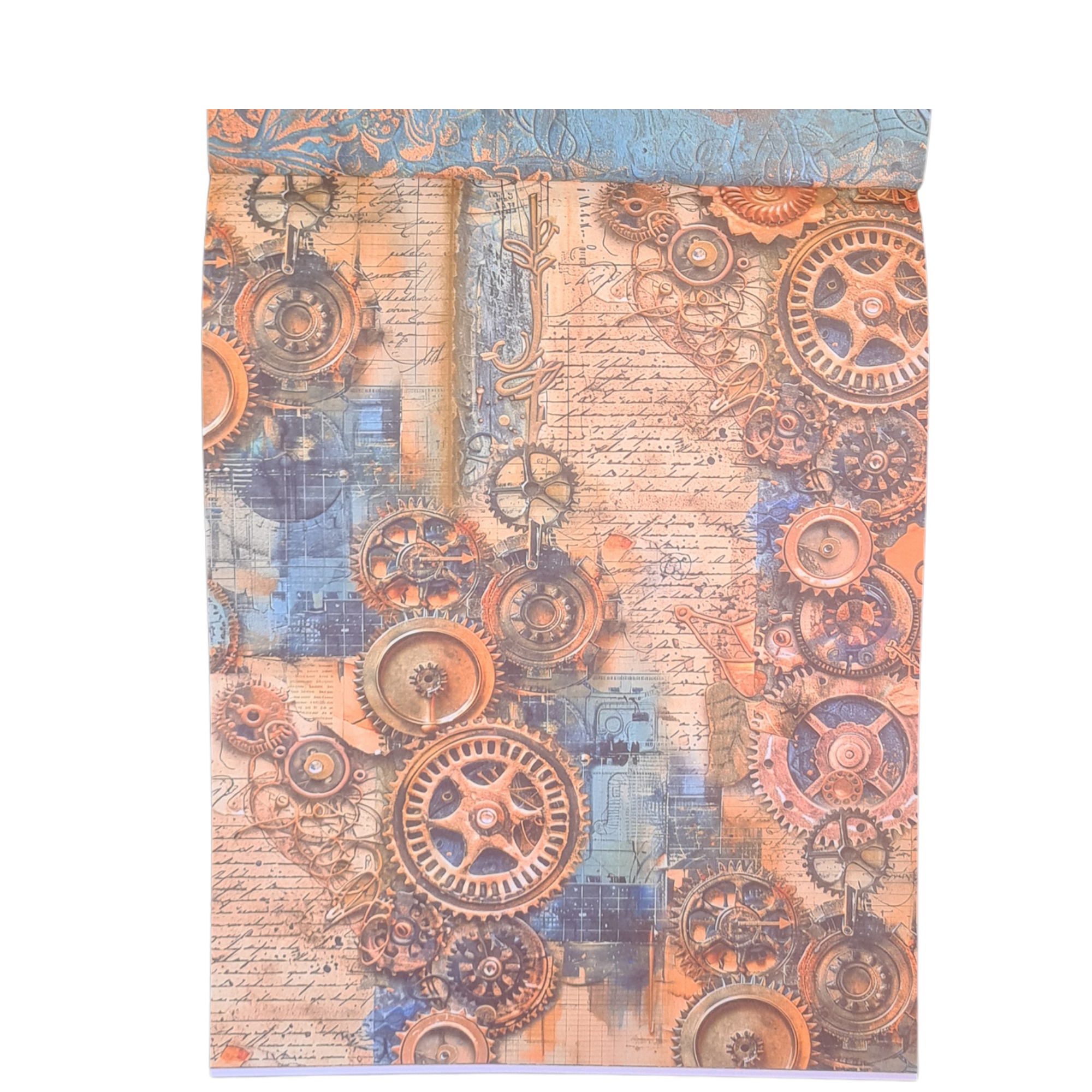 Past Time Mixed Media Book, Steampunk, Grunge, 50 double sided Pages - Image 46